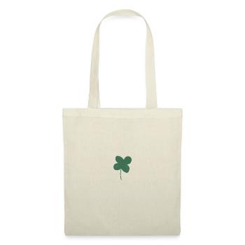 Trèfle porte-bonheur - Sac en tissu - nature - Devant