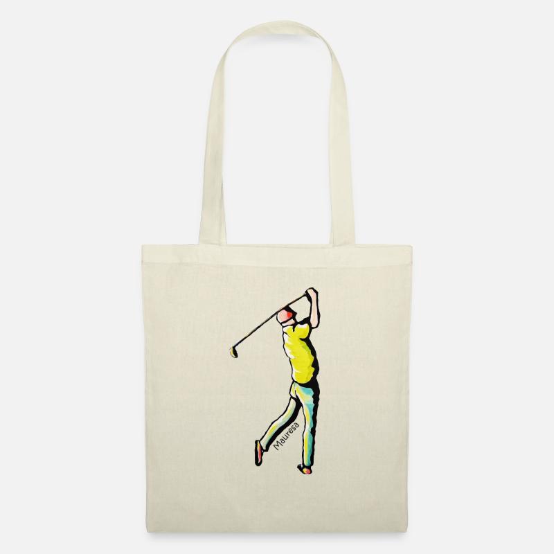 Golfspieler - Stoffbeutel - Natur