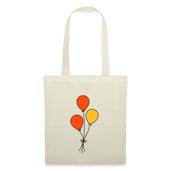 Luftballons dreifarbig - Stoffbeutel - Natur - Vorne