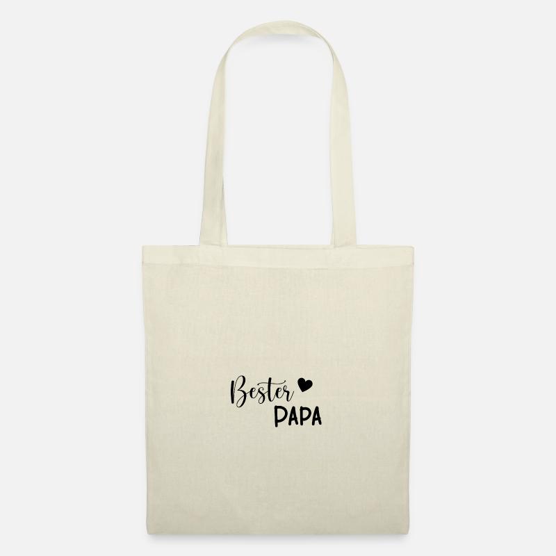 Bester Papa Geschenkidee - Stoffbeutel - Natur