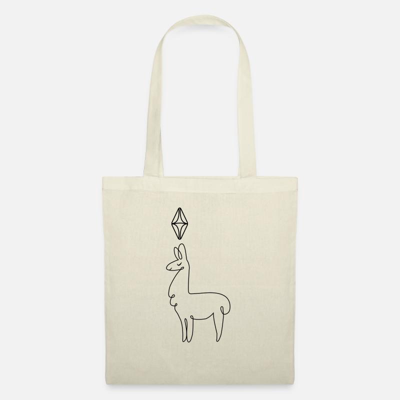 Sims Llama - Stoffbeutel - Natur