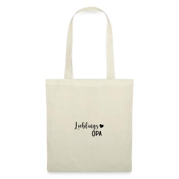 Lieblings Opa Geschenkidee - Stoffbeutel - Natur - Vorne