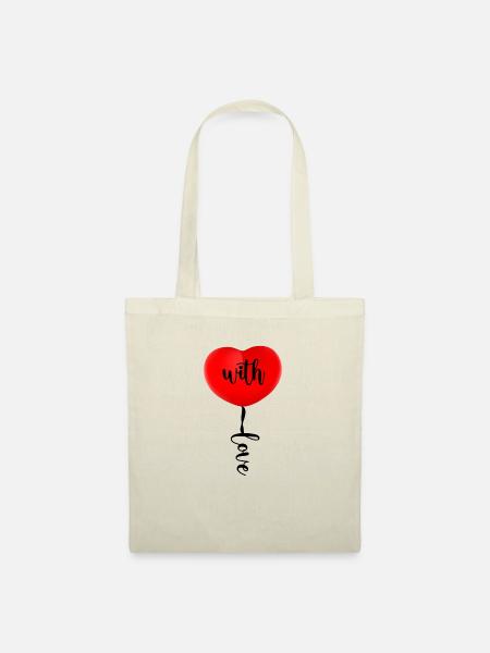 with love - Stoffbeutel - Natur