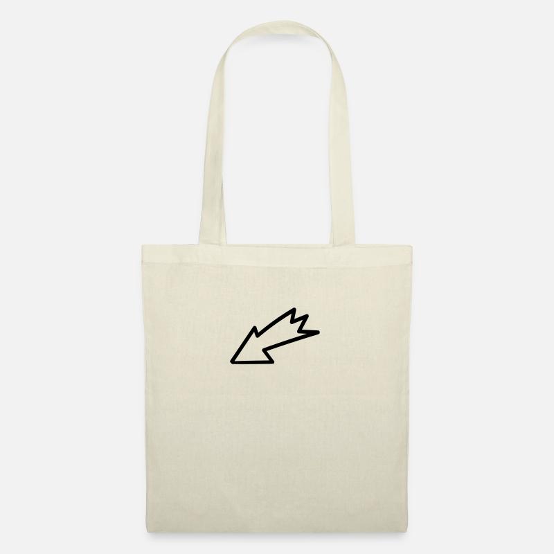 Fléche - Arrow - Sac en tissu - nature