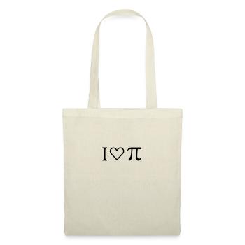 I heart PI (1c) - Tote Bag - nature - Front