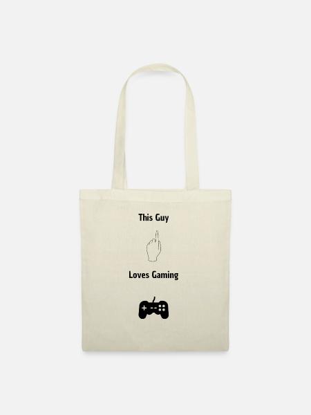 This Guy loves Gaming - Stoffbeutel - Natur