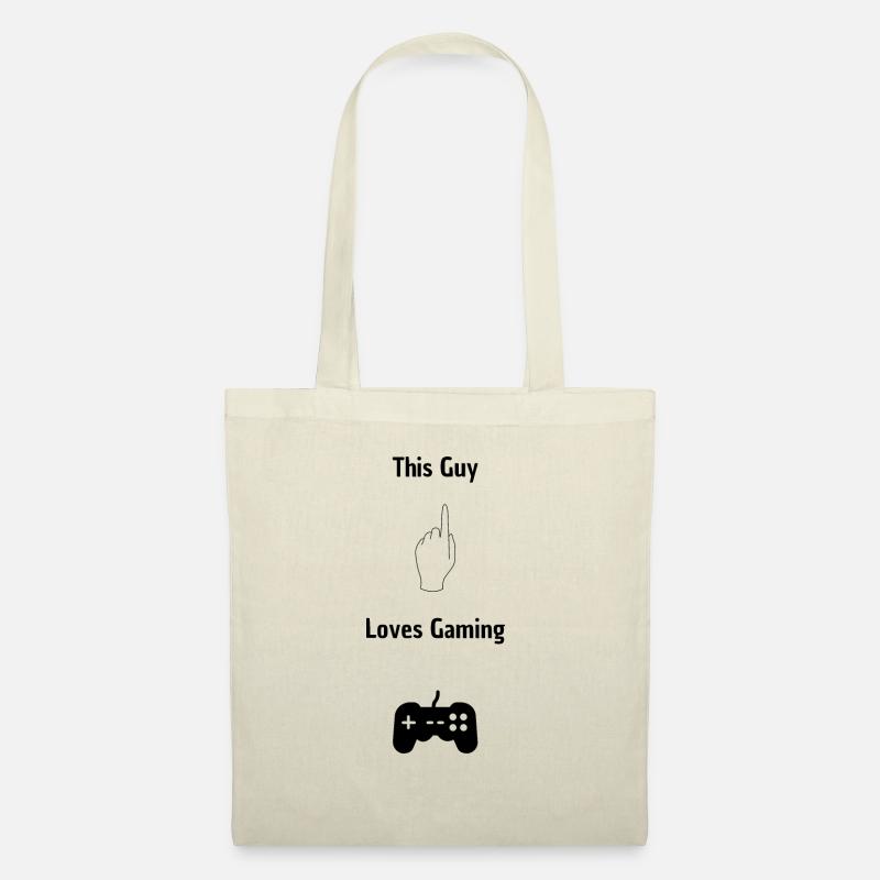 This Guy loves Gaming - Stoffbeutel - Natur
