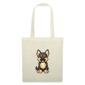 German Shepherd Dog Comic Cute - Tote Bag - nature - Front