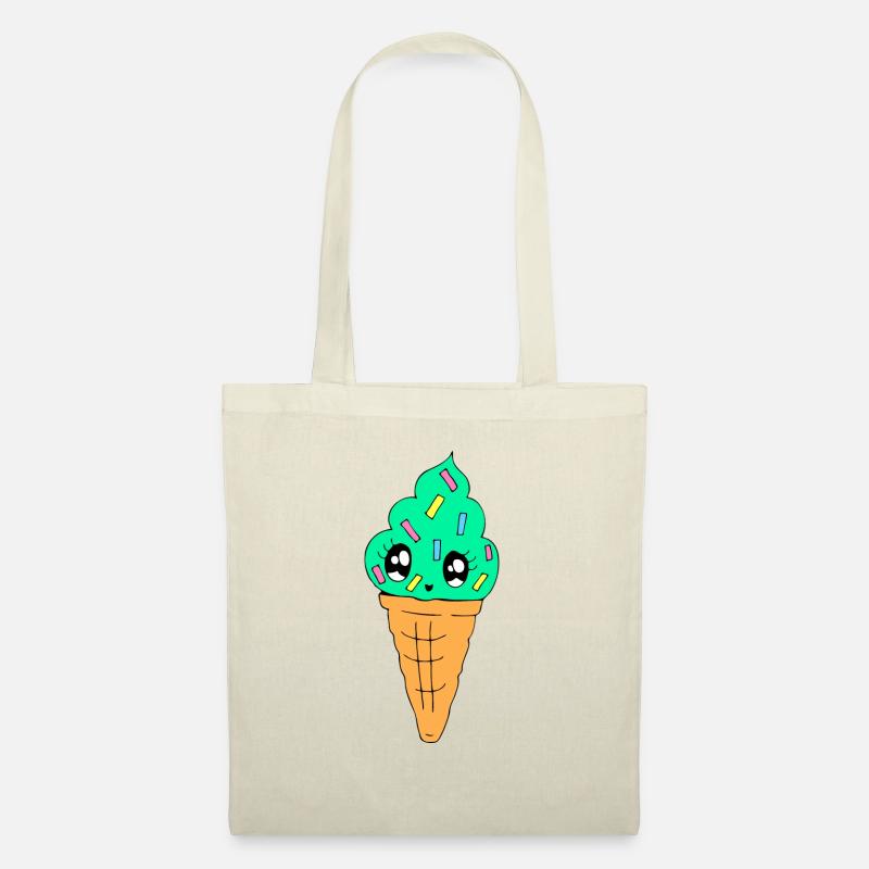 Kawaii Eis - Stoffbeutel - Natur