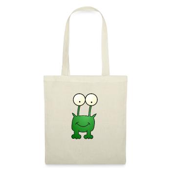 dessin animé grenouille - Sac en tissu - nature - Devant