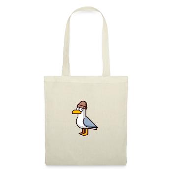 Comic Seagull Logo Beanie North Sea Hamburg Port - Tote Bag - nature - Front