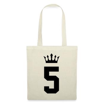 5 Couronne nombre - Sac en tissu - nature - Devant