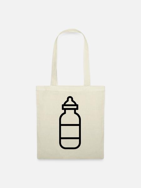 Flasche - Stoffbeutel - Natur