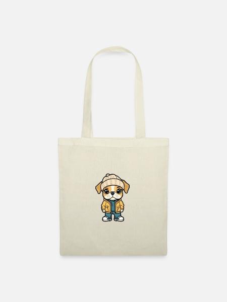 Boxer Hund Stylisch - Stoffbeutel - Natur