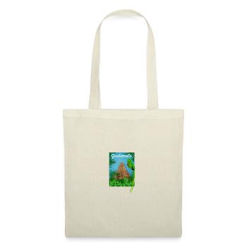 Guatemala Guatemalan Flagge DNA I Geschenk - Stoffbeutel - Natur - Vorne