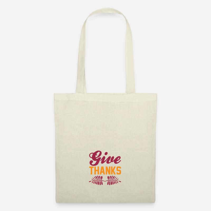 give thanks - Stoffbeutel - Natur
