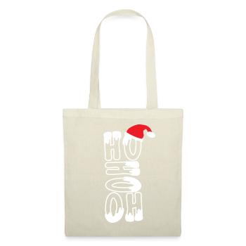 HO HO HO - Stoffbeutel - Natur - Vorne