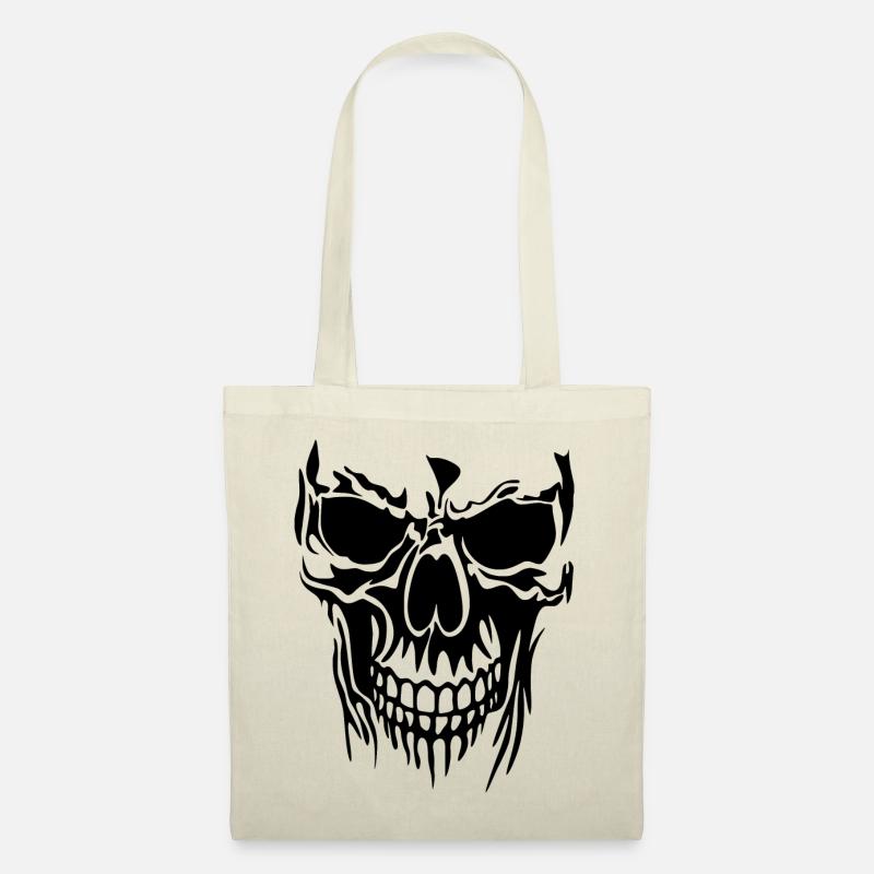 Tattoo Skull - Stoffbeutel - Natur