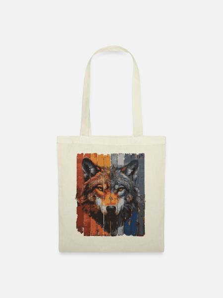 Urbaner Wolf - Stoffbeutel - Natur