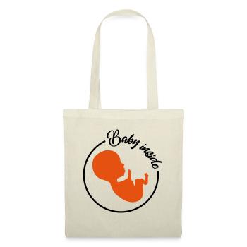 baby inside | pregnant pregnancy inside mom - Tote Bag - nature - Front