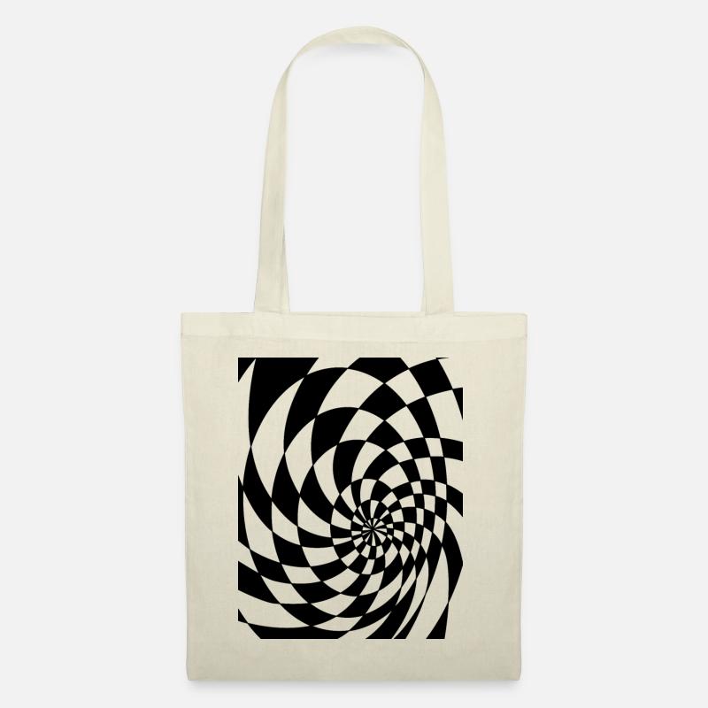Psychedelische Formen - Stoffbeutel - Natur
