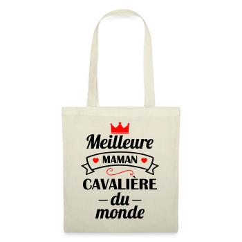 Meilleure maman cavalière du monde, fête des mères - Sac en tissu - nature - Devant