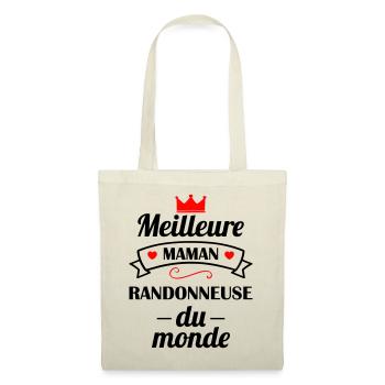 Meilleure maman randonneuse, fête des mères - Sac en tissu - nature - Devant