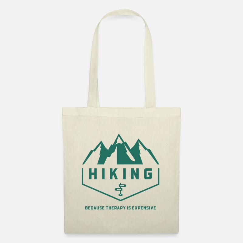 Hiking - because therapy is expensive - Stoffbeutel - Natur