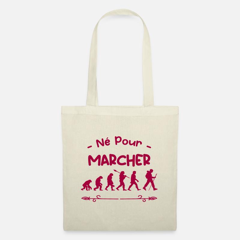 né pour marcher évolution - Sac en tissu - nature