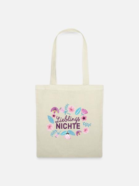 Lieblingsnichte Geschenk für Nichte - Stoffbeutel - Natur