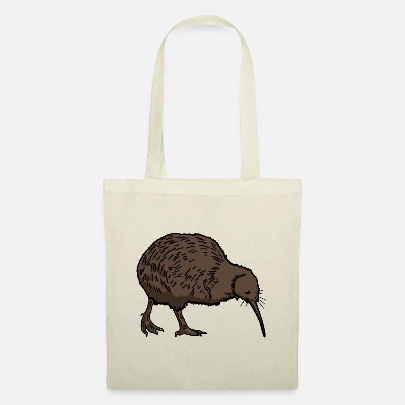 Kiwi Vogel - Stoffbeutel - Natur