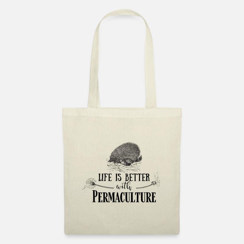 Life is better with Permaculture - Stoffbeutel - Natur