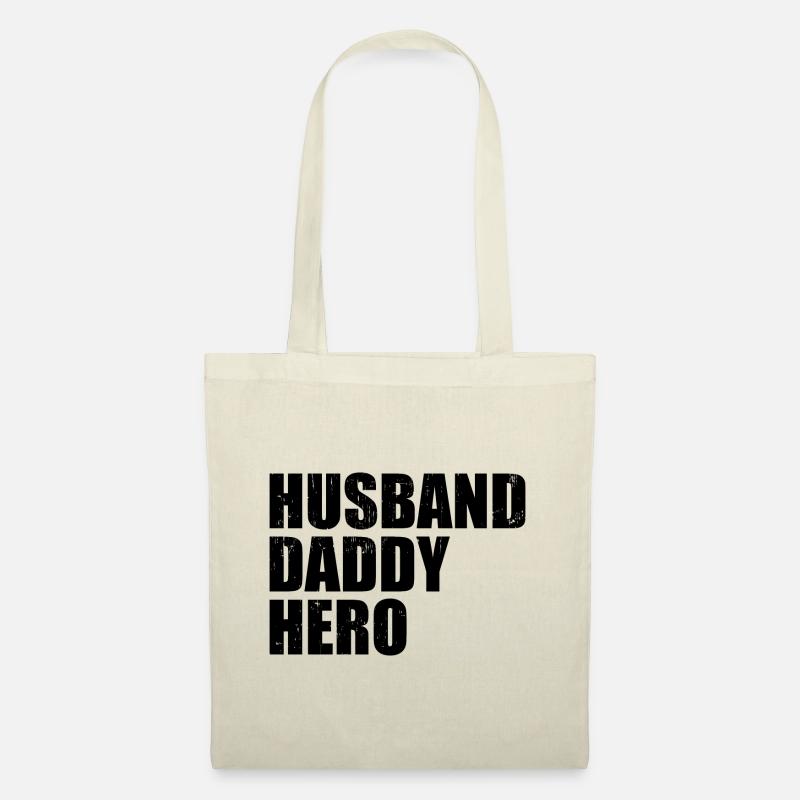 Ehemann Daddy Hero - Stoffbeutel - Natur