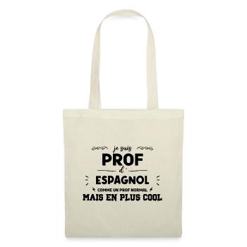 Définition Enseignant Espagnol - Sac en tissu - nature - Devant