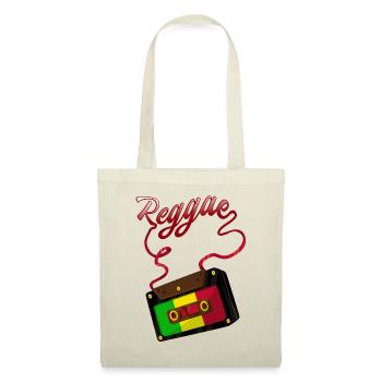 Reggae Tape Kasette Retro Musik Motiv - Stoffbeutel - Natur - Vorne