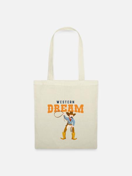 Western Dream / USA Rodeo Cowboy - Stoffbeutel - Natur
