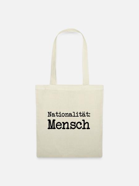 Anti Nazi Spruch - Stoffbeutel - Natur