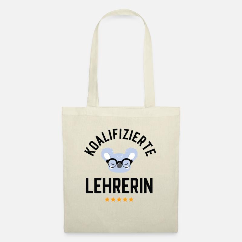 Koalifizierte Lehrerin Geschenk Lustig - Stoffbeutel - Natur