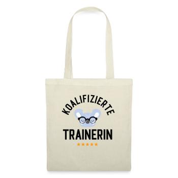 Koalifizierte Trainerin Geschenk Lustig - Stoffbeutel - Natur - Vorne