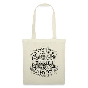Assistant | la légende Assistant le mythe - Sac en tissu - nature - Devant
