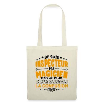 Inspecteur pas Magicien | le Meilleur Inspecteur - Sac en tissu - nature - Devant