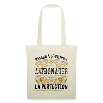 Astronaute | le Meilleur cadeau Astronaute - Sac en tissu - nature - Devant