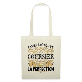 Coursier | le Meilleur cadeau Coursier - Sac en tissu - nature - Devant