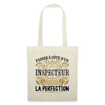 Inspecteur | le Meilleur cadeau Inspecteur - Sac en tissu - nature - Devant