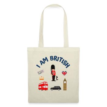 Je suis britannique - Sac en tissu - nature - Devant