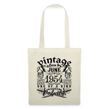Geburtstag 1954 Juni 1954! geboren Juni 1954 - Stoffbeutel - Natur - Vorne