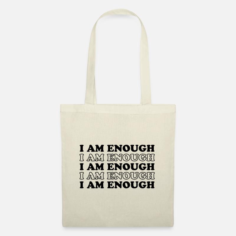 I Am Enough - Affirmation Positiv Empowerment - Stoffbeutel - Natur