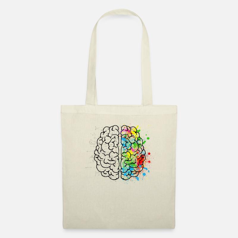Brain Art et Science Logic & Creativity - Sac en tissu - nature