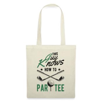 Dieser Typ Weiß, Wie Man T -Shirt - Golf - Stoffbeutel - Natur - Vorne