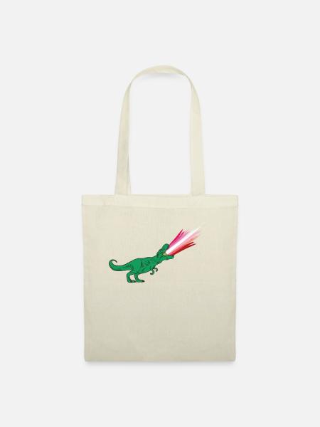 LGBTQ-Lippenstift-Flagge - Dinosaurier - Stoffbeutel - Natur